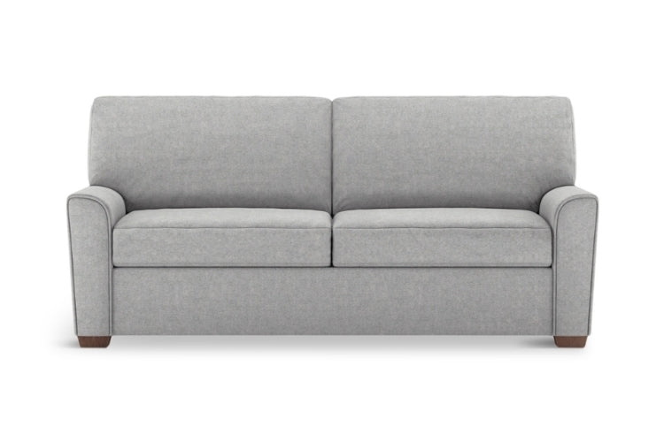 Gray sofa bed on a white background