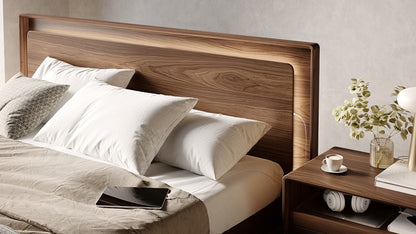 Up-Linq Bed in room with nightstand and ipad charging
