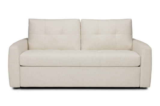Beige sofa on a white background