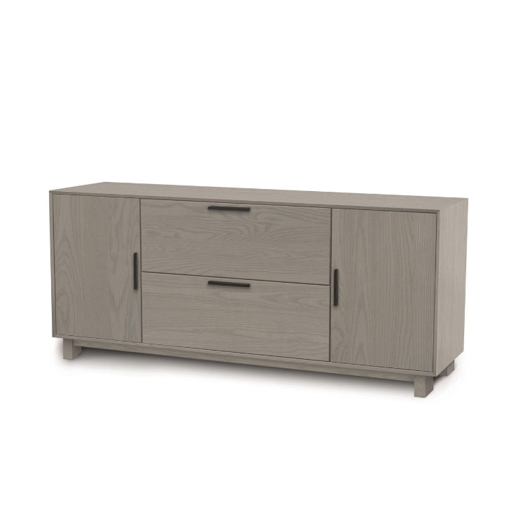 Linear Credenza oak angle view