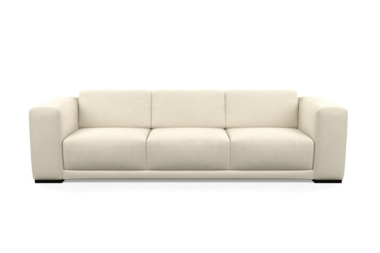 Beige sofa on a white background