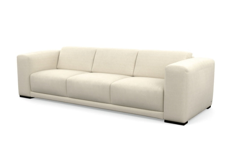 Beige sofa on a white background
