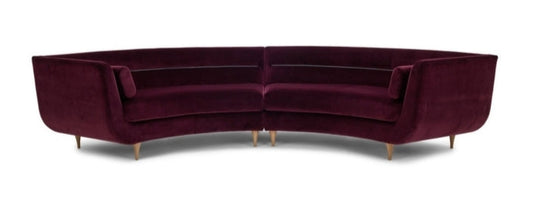 Menlo Park Sofa in Maroon on a white background
