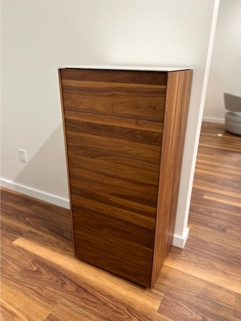 Avita Narrow Chest by Mobican is featured in Smoked Walnut.