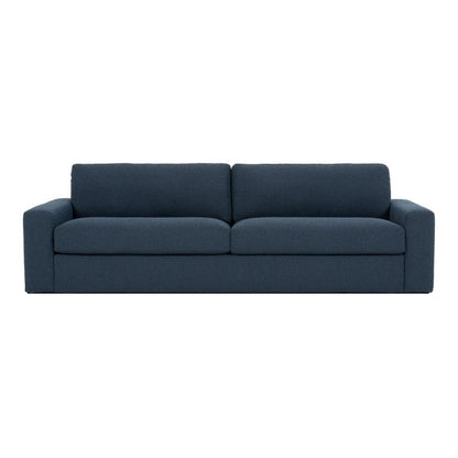 Montara sofa low leg in blue head on