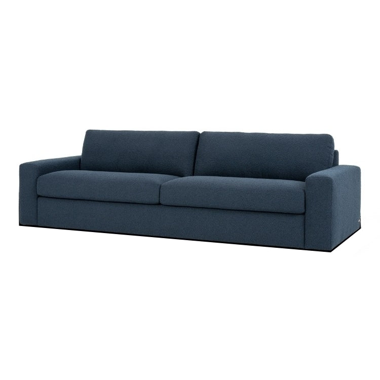 Montara sofa low leg in blue angled view