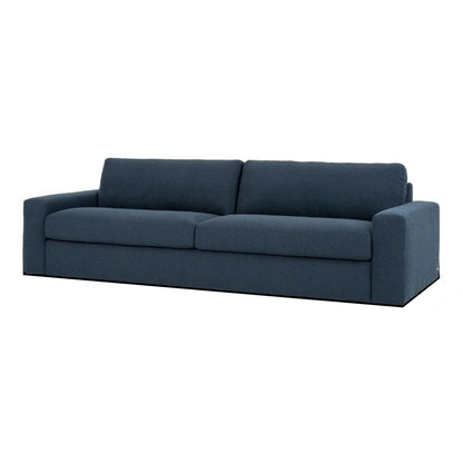 Montara sofa low leg in blue angled view