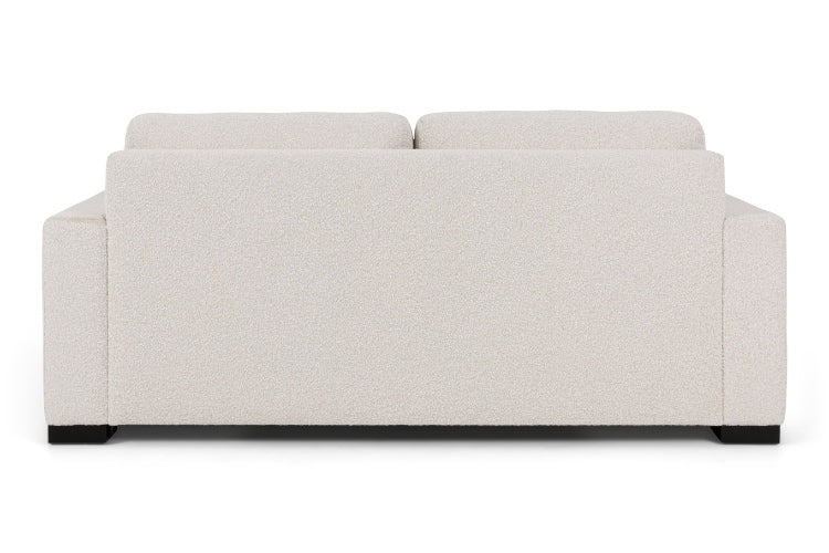 Back view of Light gray sofa on a white background
