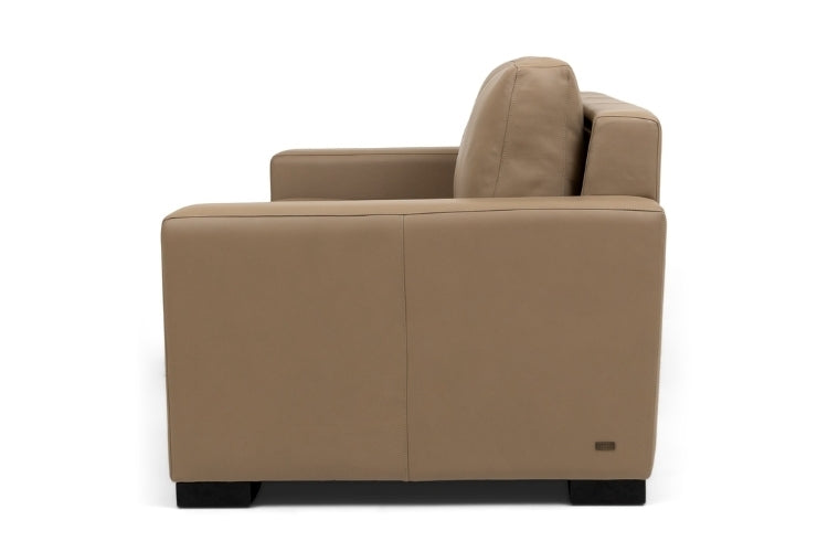 Brown leather arm chair 
