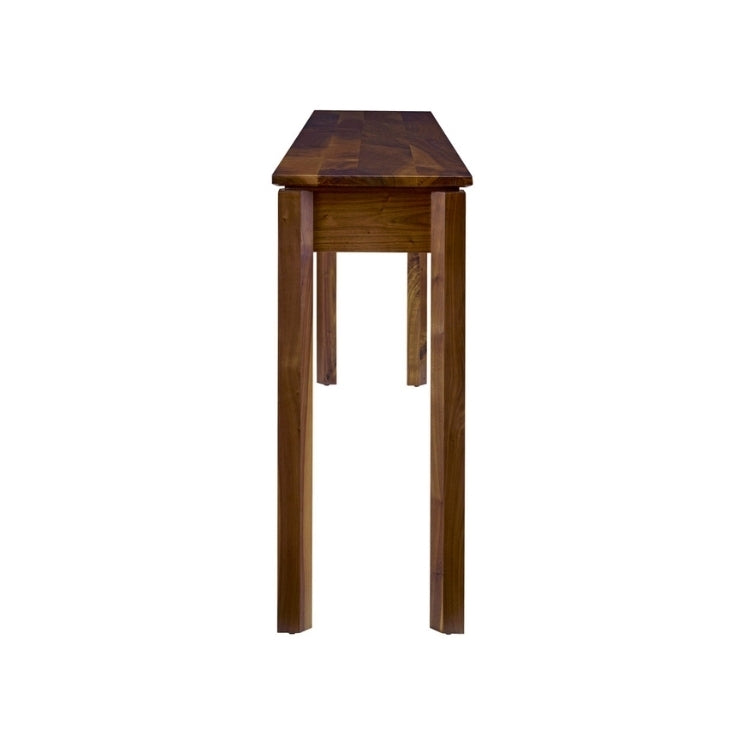 Rustic Walnut Gathering Island side view