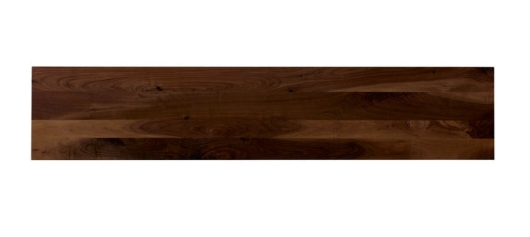 Rustic Walnut Gathering Island top view wood grain