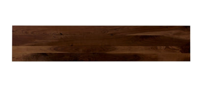 Rustic Walnut Gathering Island top view wood grain