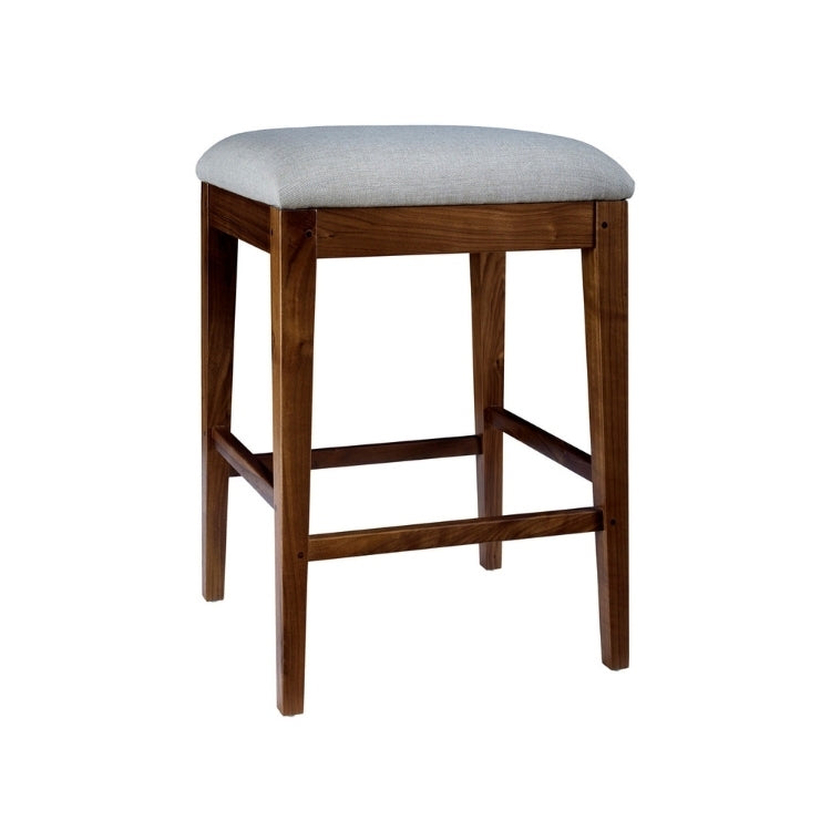 Rustic Walnut Counter Stool fabric