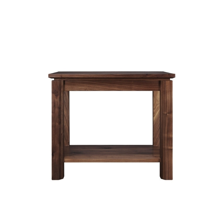 Rustic Walnut End Table 