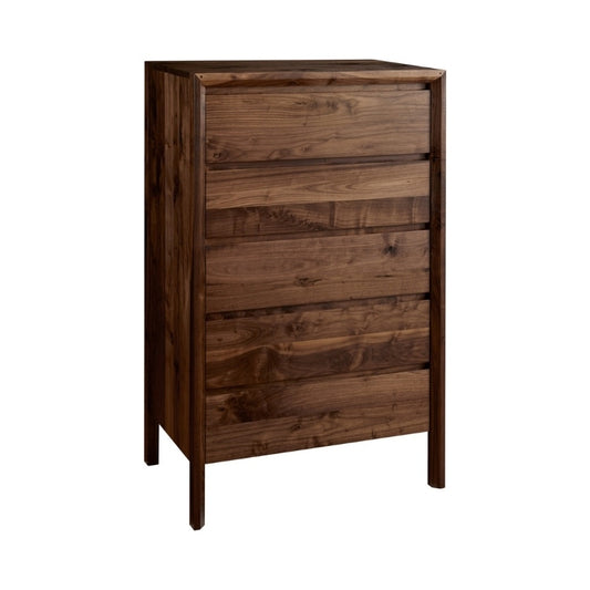 Rustic Walnut Tall Chest