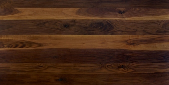 Rustic Walnut Dining Table top view wood grain