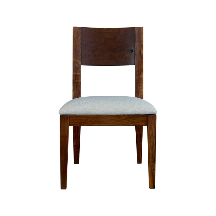 Rustic Walnut Dining Chair
