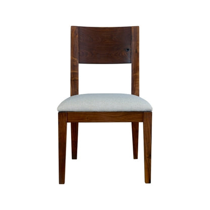 Rustic Walnut Dining Chair