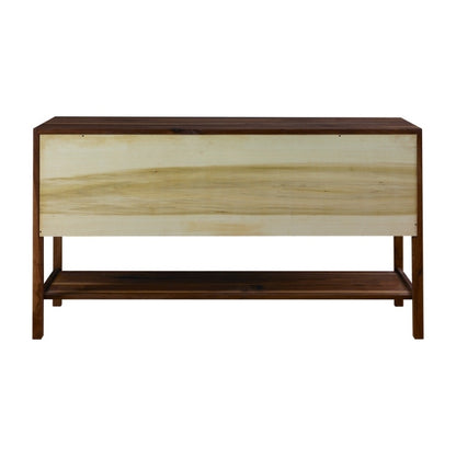 Rustic Walnut Sideboard back