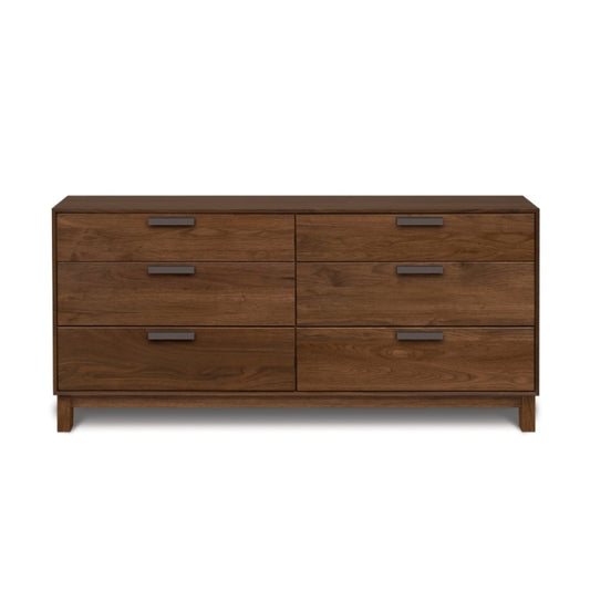 Savoy 6-Drawer Dresser in Natural Walnut head on