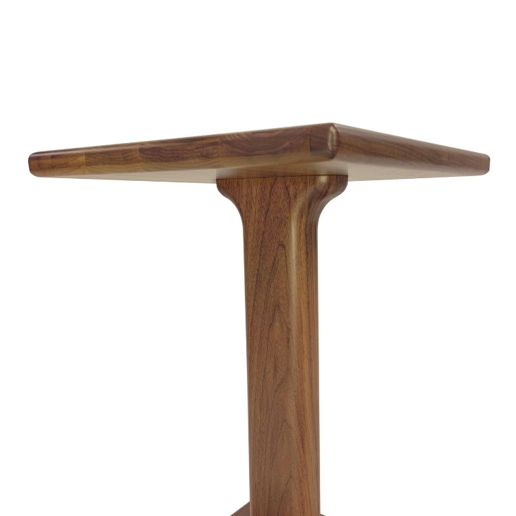 Sierra Occasionals Chair Table walnut close up detail of tabletop