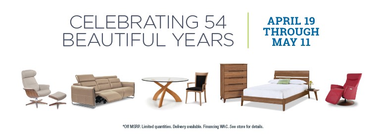 54 Anniversay furniture products