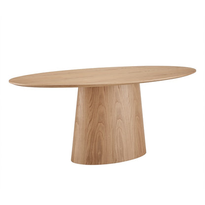 Deodat 79" Oval Dining Table cherry