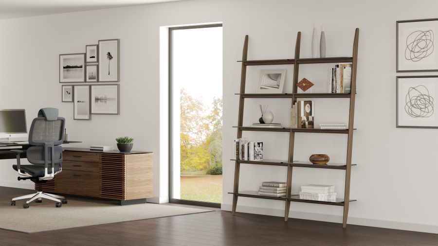 570022 2-Shelf System in Natural Walnut