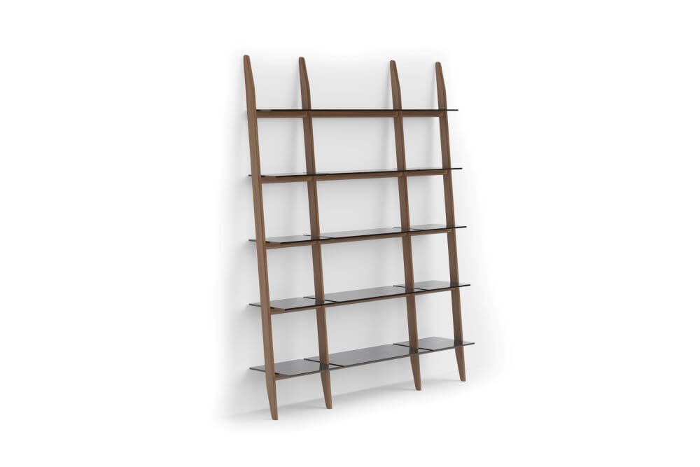 570121 3-Shelf System in Natural Walnut