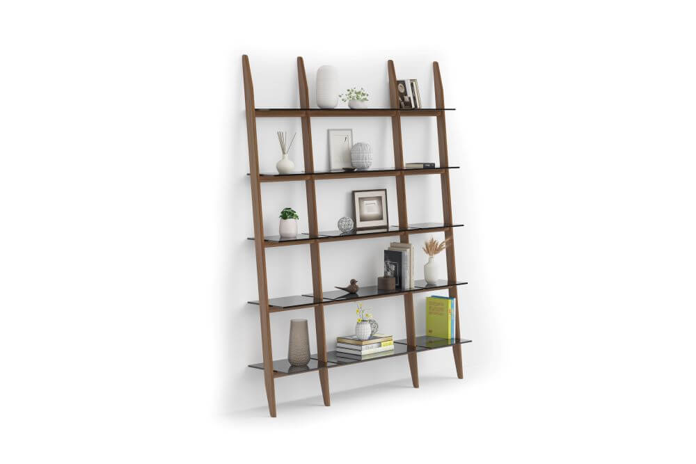 570121 3-Shelf System in Natural Walnut