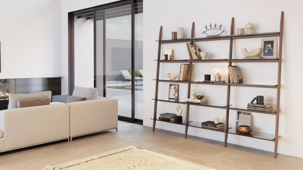 Stiletto 570222 3-Shelf System in Natural Wood