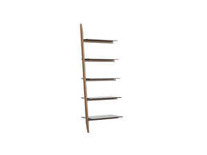 Stiletto 5702A Double Shelf Extension in Natural Walnut
