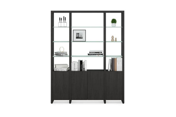 Linea 580121 Shelf System in Charcoal Stained Ash