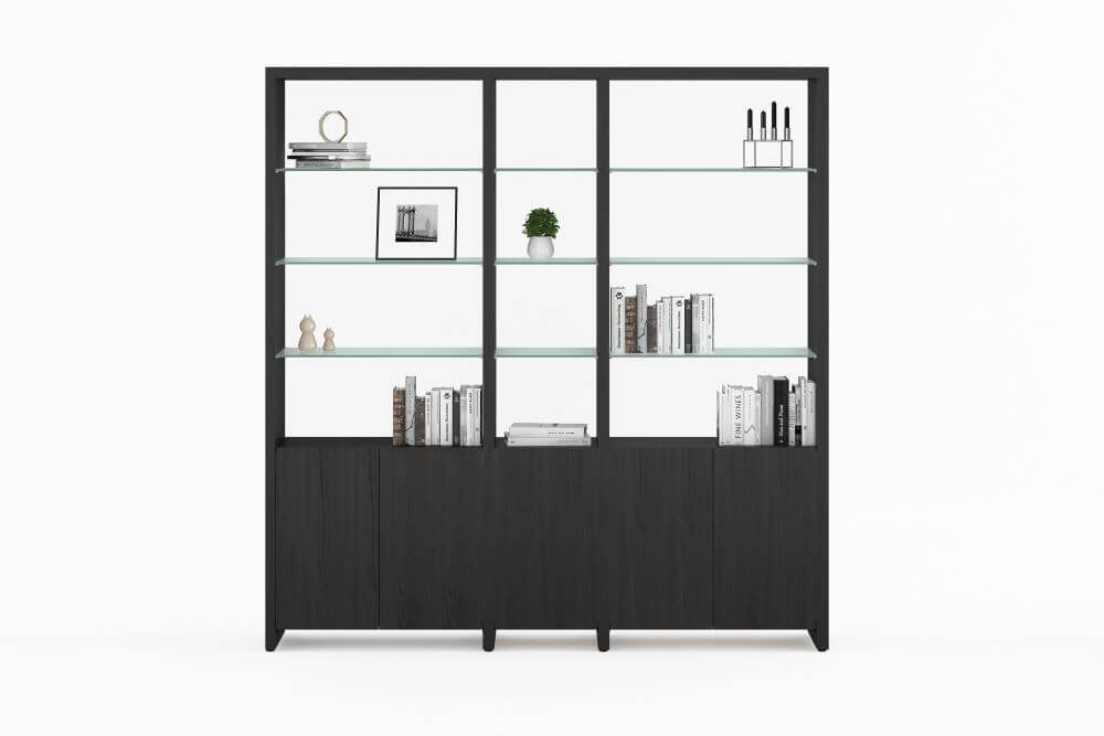 Linea 580212 Shelf System in Charcoal Stained Ash