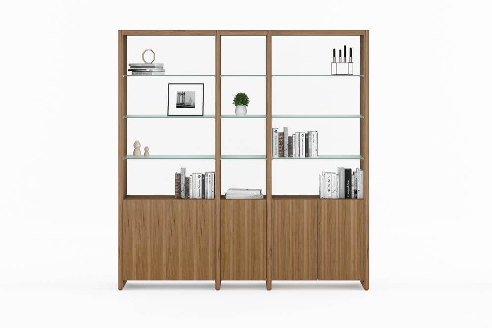 Linea 580212 Shelf System in Natural Walnut