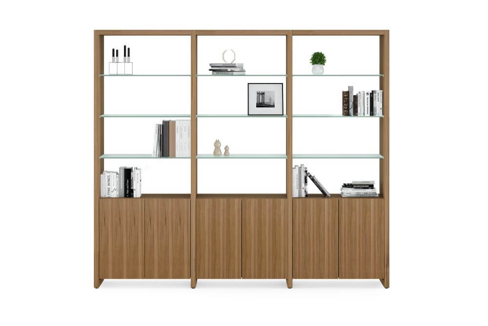 Linea 580222 Shelf System in Natural Walnut