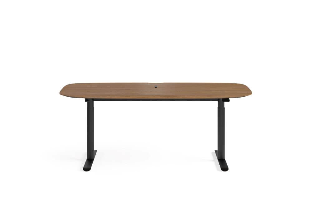 Soma 6352 Lift Desk in Natural Walnut