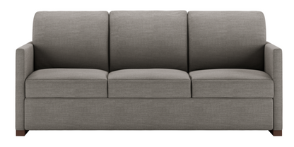Front view of The Pearson Comfort Sleeper by American Leather in Sonata Charcoal 