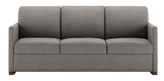 Front view of The Pearson Comfort Sleeper by American Leather in Sonata Charcoal 