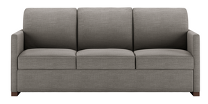 Front view of The Pearson Comfort Sleeper by American Leather in Sonata Charcoal 