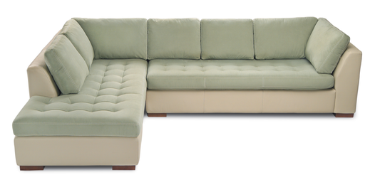 Astoria Sectional in light green. 