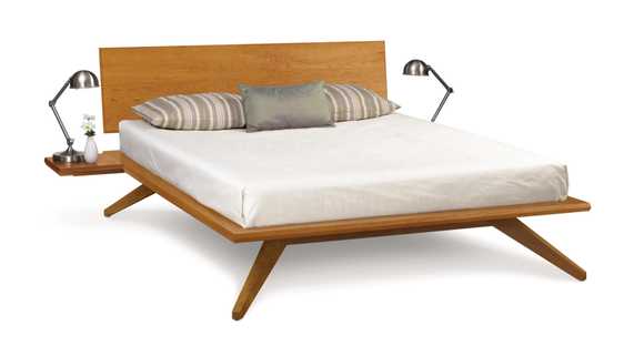 Astrid Bed with 1 Headboard Panel cherry