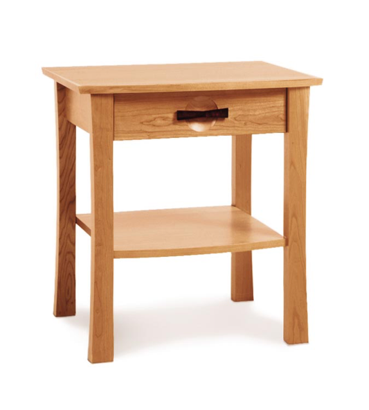 Berkeley 1 Drawer Nightstand in cherry angle view