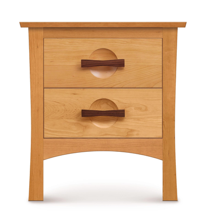Berkeley 2 Drawer Nightstand in cherry front view