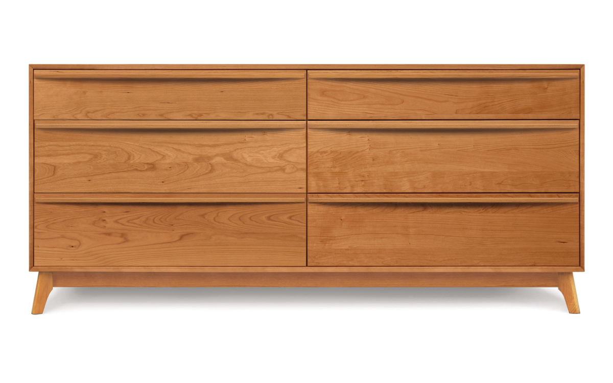 Catalina 6 Drawer Dresser Cherry Front View