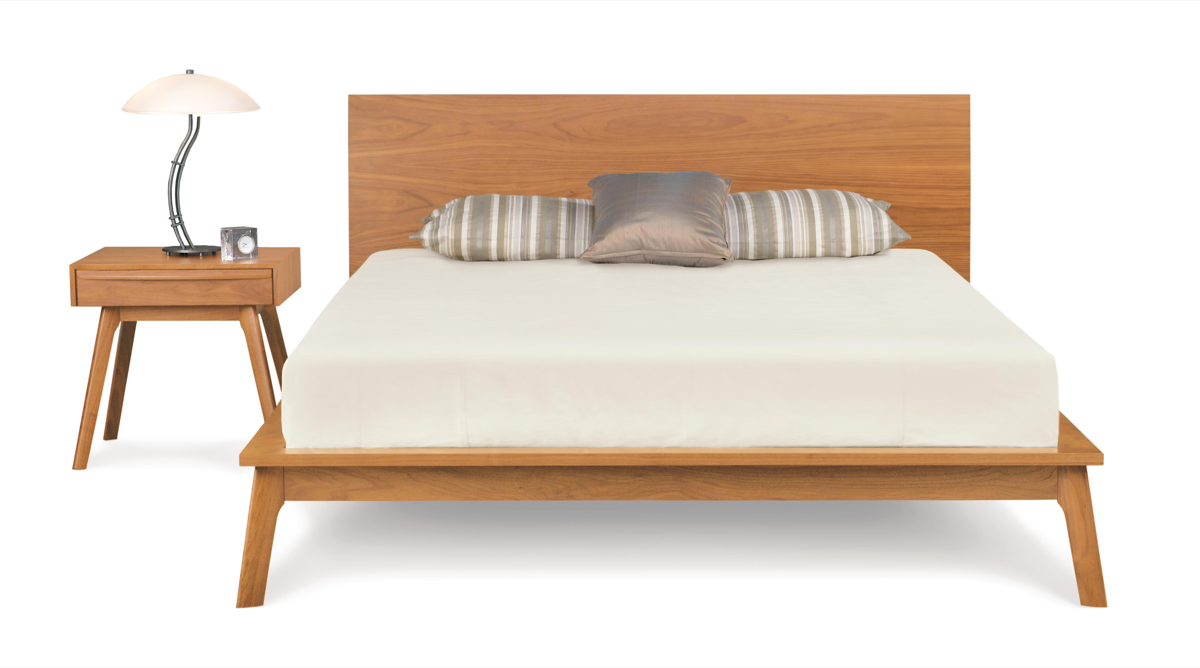 Catalina Bed 40 High Cherry front view