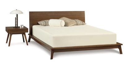 Catalina Bed in walnut with nightstand