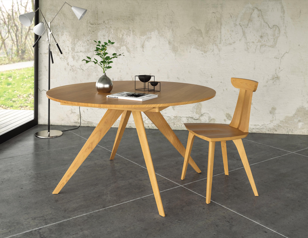 Estelle Dining Chairs cherry with table