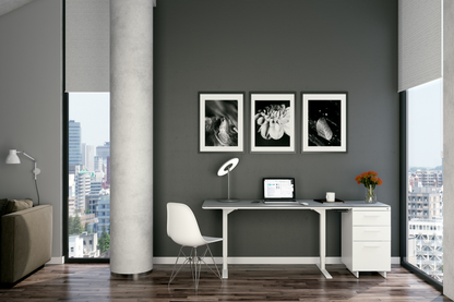 Centro 6451 Lift Desk in sitting position in home office 