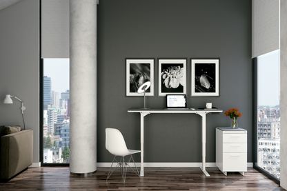 Centro 6451 Lift Desk in standing position in home office 